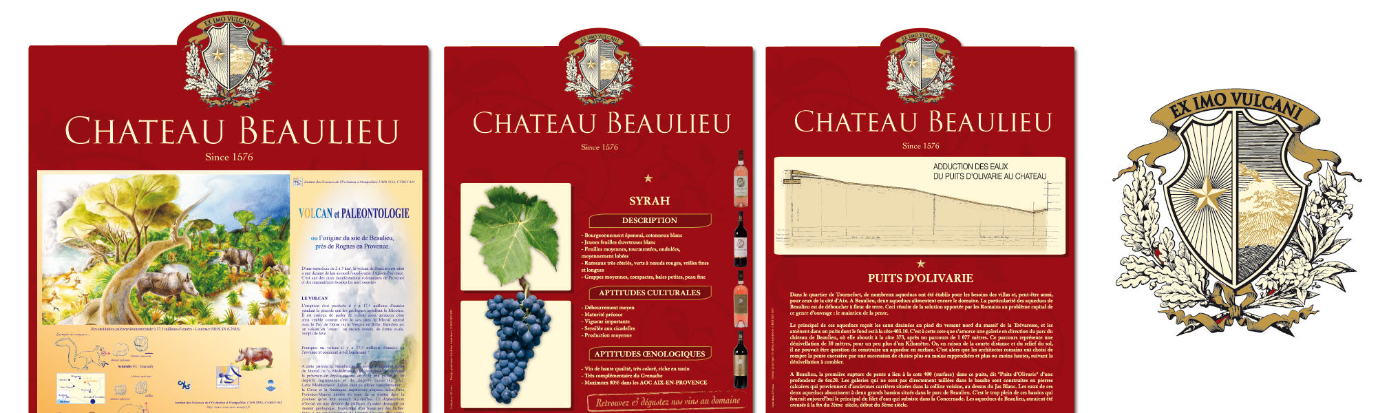 Chateau Beaulieu - Signalétique parcelles vignes