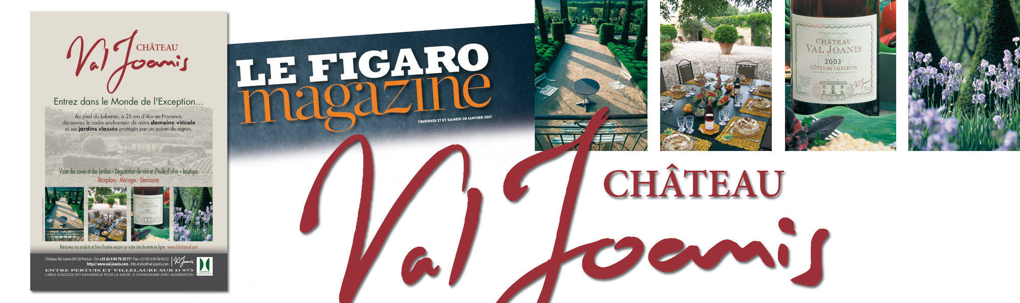 Château Val Joanis - Encart presse vin figaro magazine